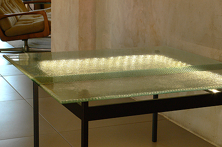 table basse clairage LED