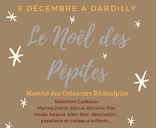 Designer market poster : Noël des pépites at Dardilly
