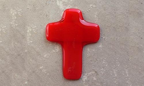 first communion cross, gift, glass cross